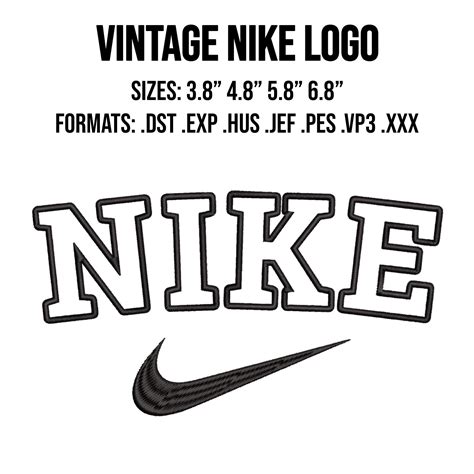 Vintage Nike Logo Embroidery File | Etsy