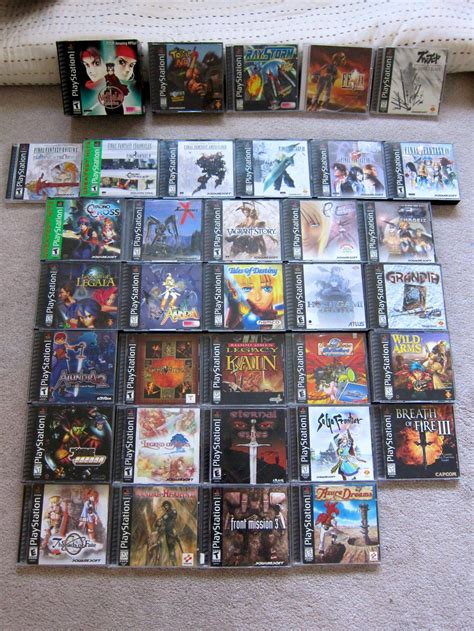 Here's a pic showing most of my PlayStation 1 RPG collection - there ...