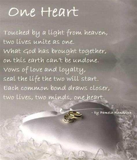 One Heart - an original wedding poem written by Pamela Randolph ...