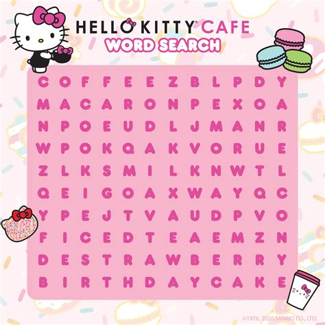 Hello Kitty Cafe Word Search | Hello kitty pictures, Hello kitty ...