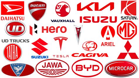 TOP Red Logos of Car Brands