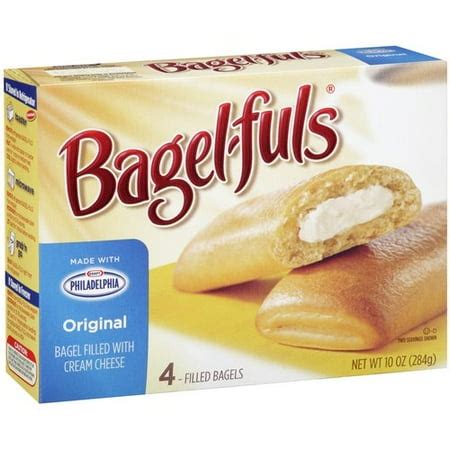 Bagel-fuls Original Bagels Filled with Cream Cheese, 4 count, 10 oz ...