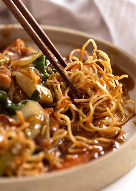 Chinese Crispy Noodles (Chow Mein) | RecipeTin Eats