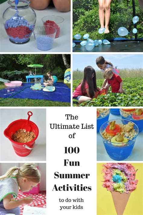 The Ultimate List of 100 Fun Summer Activities To Do With Your Kids