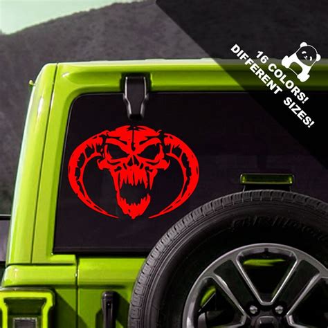 Demon demon decal demon sticker demon vinyl demon skull | Etsy