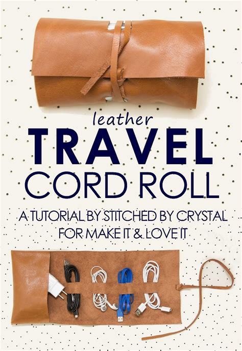 Tutorial: Travel power cord organizer roll – Sewing