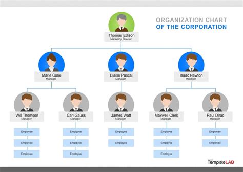 40 Organizational Chart Templates (Word, Excel, Powerpoint) for Company ...