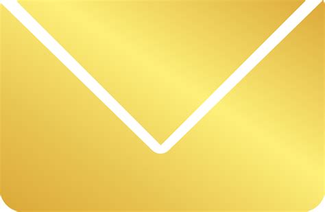 Golden Mail Icon PNGs for Free Download