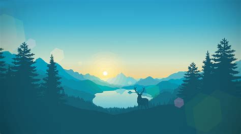 HD wallpaper: Wildlife Landscape Illustration, Aero, Vector Art, Nature ...