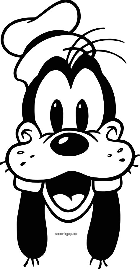 Goofy Smile Face Black White Coloring Pages in 2022 | Goofy drawing ...