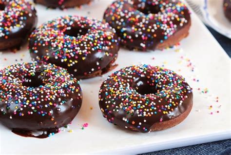 Baked Chocolate Glazed Donuts - Recipe Girl