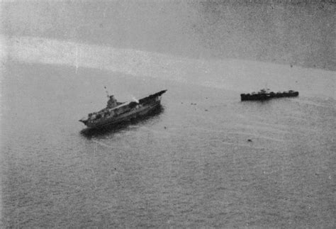 [1341x915] HMS Ark Royal sinking after being torpedoed by U-81 ...