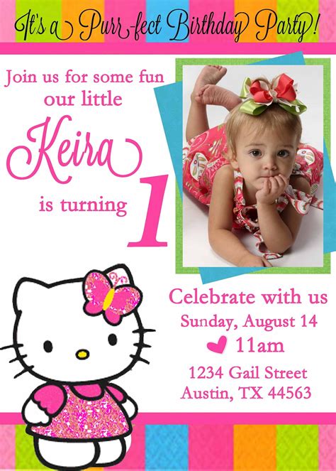 Hello Kitty Birthday Invitations Ideas – Bagvania FREE Printable ...