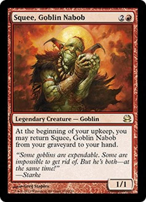 Magic The Gathering Modern Masters Single Card Rare Squee, Goblin Nabob ...