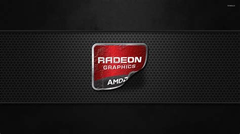 AMD Radeon Graphics logo peeling off wallpaper - Computer wallpapers ...