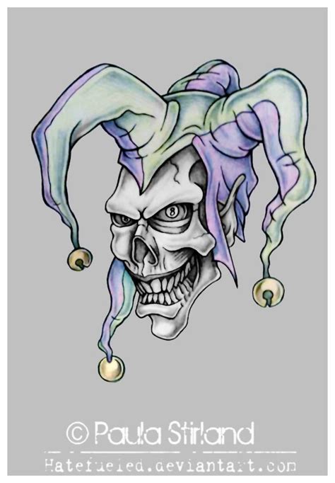 Evil Jester by hatefueled on deviantART | Joker tattoo design, Evil ...