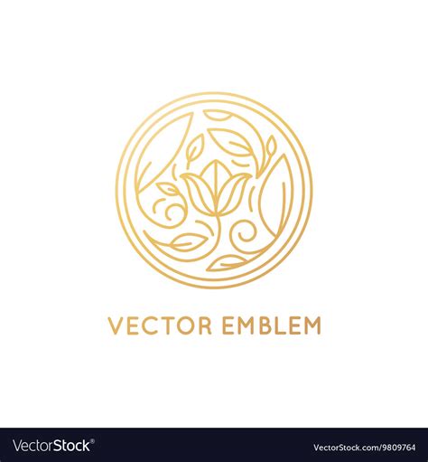 Simple and elegant logo design template in trendy Vector Image