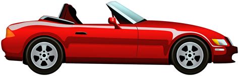 Red Cabriolet Car PNG Clip Art - Best WEB Clipart