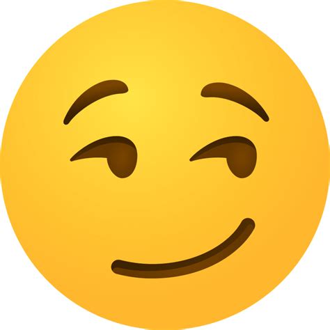 "Smirking face emoji" Emoji - Download for free – Iconduck