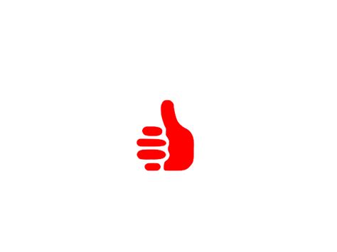 Red Thumbs Up Clip Art at Clker.com - vector clip art online, royalty ...