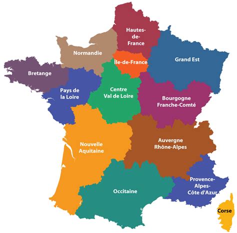 France Map Of Regions - Rhea Velvet