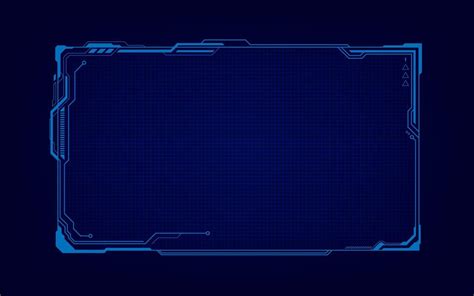 abstract tech sci fi hologram frame template design background 1963650 ...