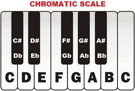 Chromatic Scale Chart: A Visual Reference of Charts | Chart Master