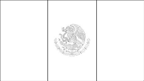 Free Mexican Flag Coloring Pages