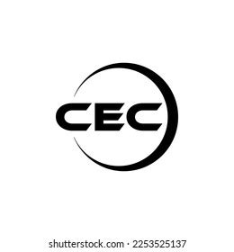 Cec Letter Logo Design Illustration Vector Stock Vector (Royalty Free ...