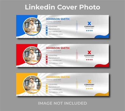 Premium Vector | Professional linkedin profile banner and social media ...