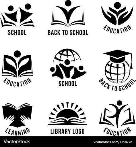 School Logo Black And White