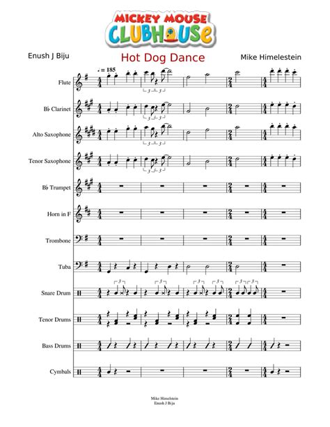 Hot Dog- Mickey Mouse Clubhouse (Instrumental) Sheet music for Trumpet ...