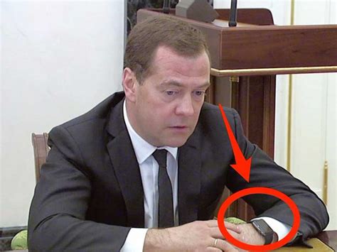 Russian Prime Minister Dmitry Medvedev wore an Apple Watch to a meeting ...