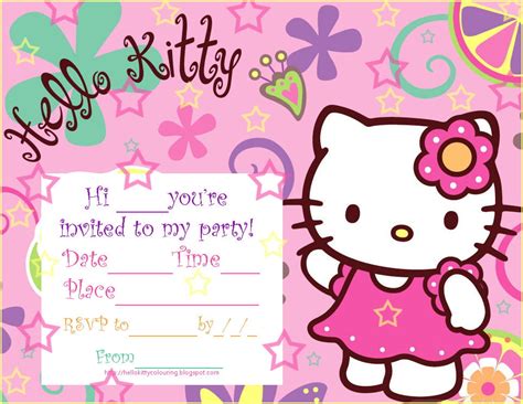 Hello Kitty Birthday Invitations Ideas – Bagvania FREE Printable ...