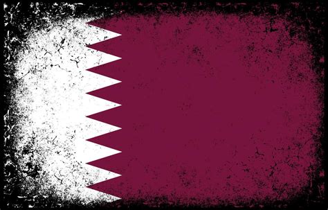 old dirty grunge vintage qatar national flag illustration 10752073 ...