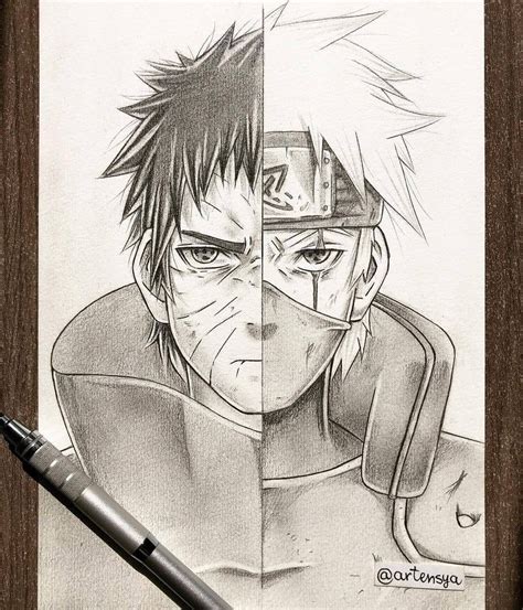 Aggregate 71+ kakashi and obito sketch latest - in.eteachers