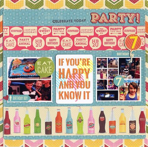 1000+ images about Scrapbook Layouts - Birthday on Pinterest