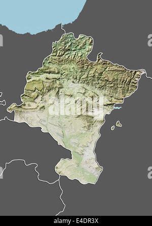 Navarre, Spain, Relief Map Stock Photo - Alamy