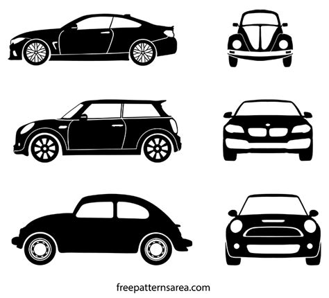 Free Car Silhouette Vector Illustrations for Download