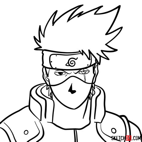 How to Draw Kakashi Hatake - Step-by-Step Tutorial