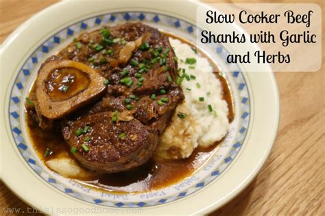 Slow Cooker Beef Shanks Recipe