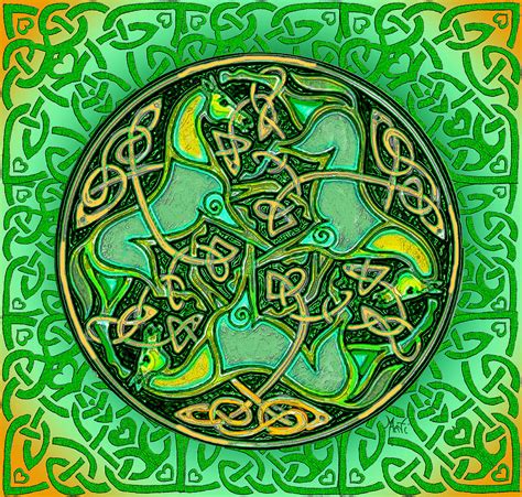 3 Celtic Irish Horses Digital Art by Michele Avanti