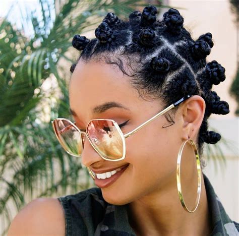 How To Style Bantu Knots On Short Natural Hair : Bantu Knot Crown On ...