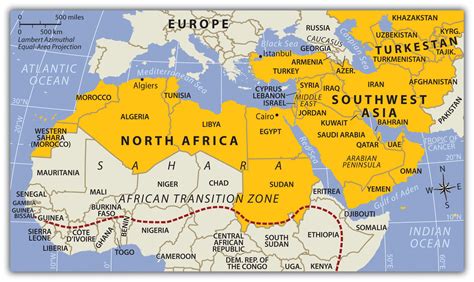 North Africa And Southwest Asia Map | Map Of Africa