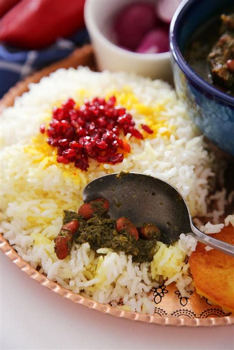 Ghormeh Sabzi Recipe (Persian Herb Stew) with Persian Rice