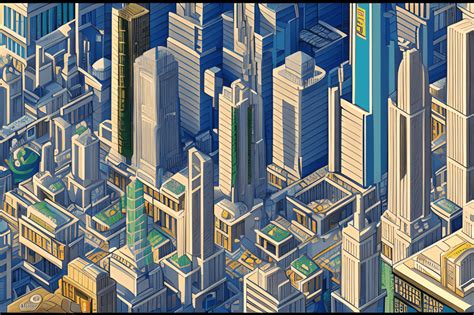 Pixel Art City Skyline · Creative Fabrica