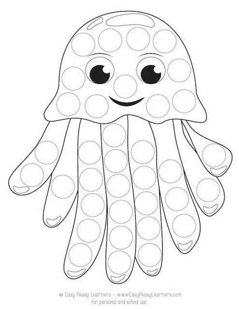 Free Sea Animals Do a Dot Printables | Do a dot, Ocean animals ...