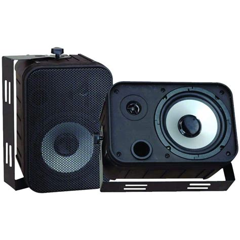 Pyle 6.5 in. Indoor/Outdoor Waterproof Speaker-PDWR50B - The Home Depot