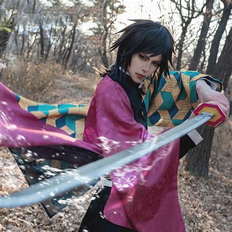 Anime Demon Slayer: Kimetsu no Yaiba Cosplay Tomioka Giyuu Cosplay ...