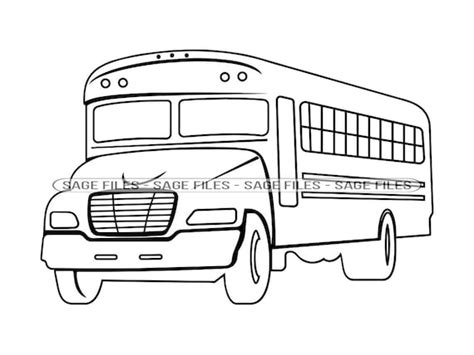 School Bus Outline Clipart